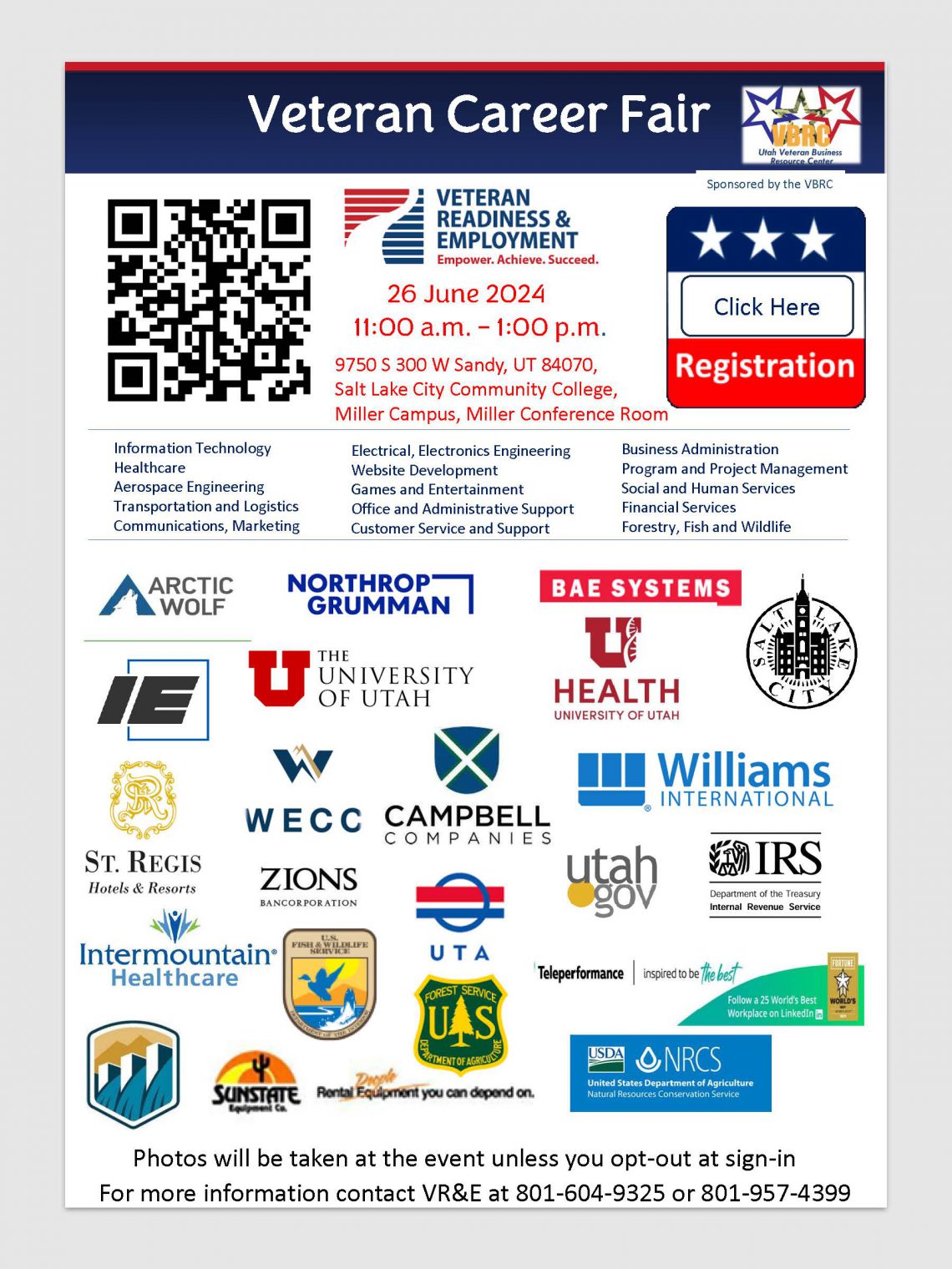 Salt Lake Veterans Career Fair Utah Department of Veterans and