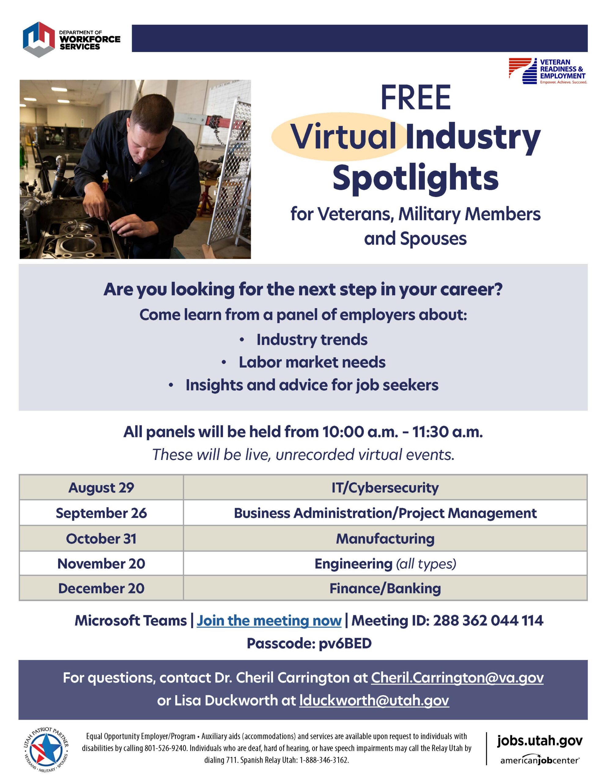 Free Virtual Industry Spotlights