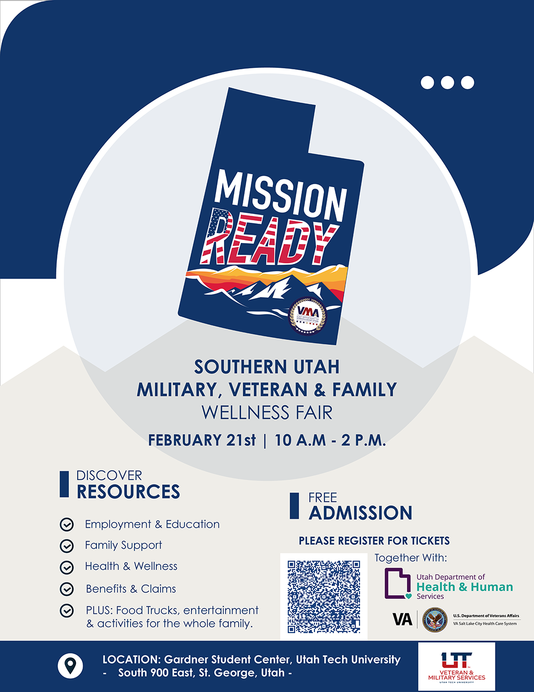 Souther Utah Mission Ready Wellness Fair Flyer