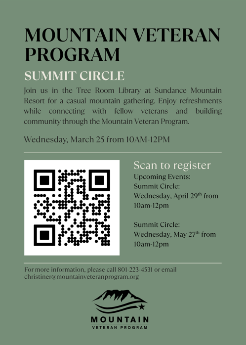 Mountain Veteran Program flyer